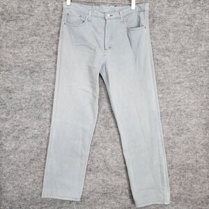 VTG Levis 501 Jeans Mens W36 L31 Gray Denim Straight Leg Button Fly USA MADE‎